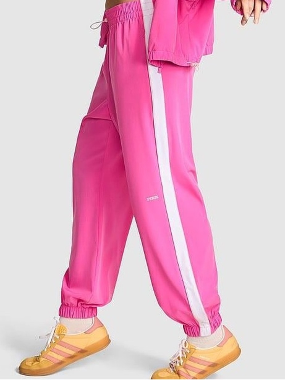 PINK Victoria’s Secret Tech Woven Jogger Pants in Pink